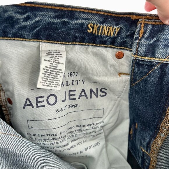 AMERICAN EAGLE OUTFITTERS MEN'S SKINNY DENIM JEANS - 31/30 - Picture 7 of 7